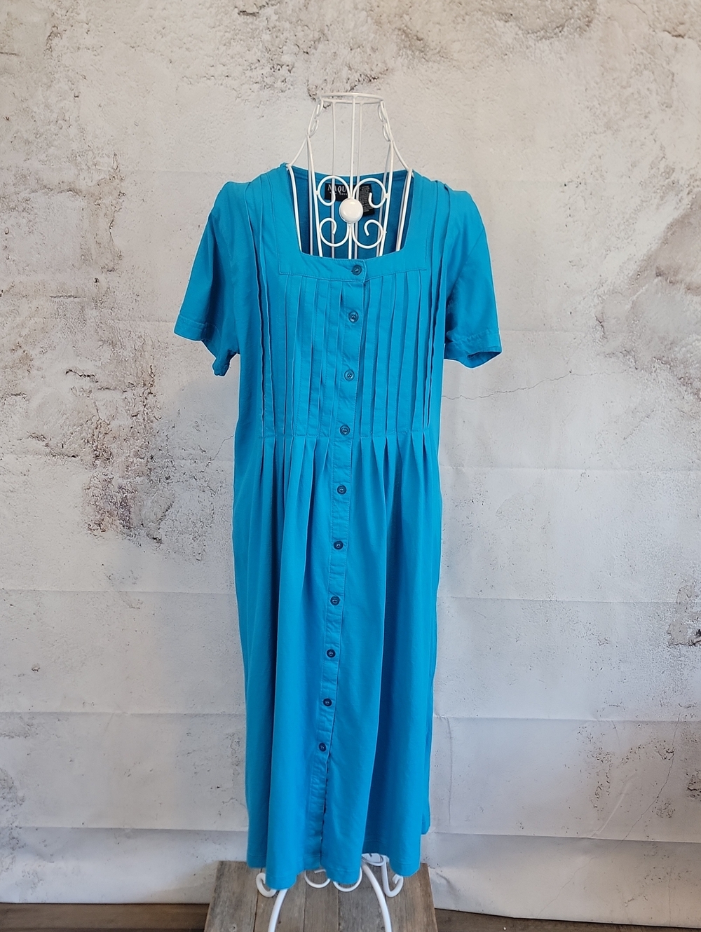 Naqui of New York Turquoise Blue Button-Front Women’s Dress Size M